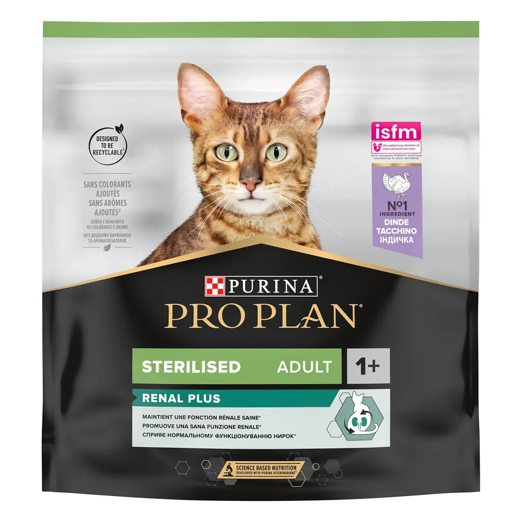 Сухий корм для стерилізованих котів Purina Pro Plan Sterilised 400г - індичка