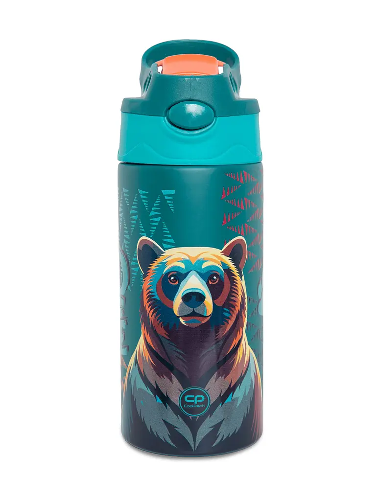Пляшка COOLPACK BONO BEAR для води 350 мл металева (Z10968) - фото 4