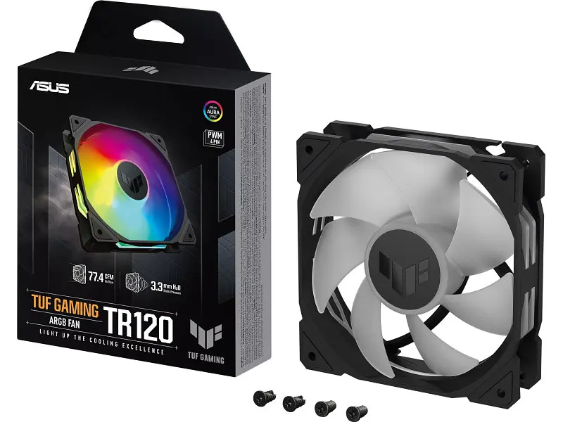 Вентилятор Asus TUF Gaming TR120 ARGB Black (90DA0090-B09000) - фото 4