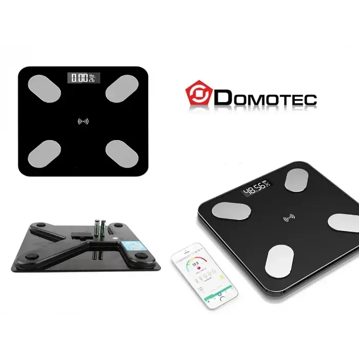 Підлогові скляні ваги DOMOTEC до 180 кг смарт-ваги з аналізом складу тіла, 12 показників, Bluetooth - фото 5