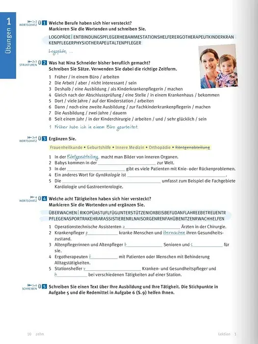 Menschen im Beruf. Pflege A2, Kursbuch + CD - фото 8