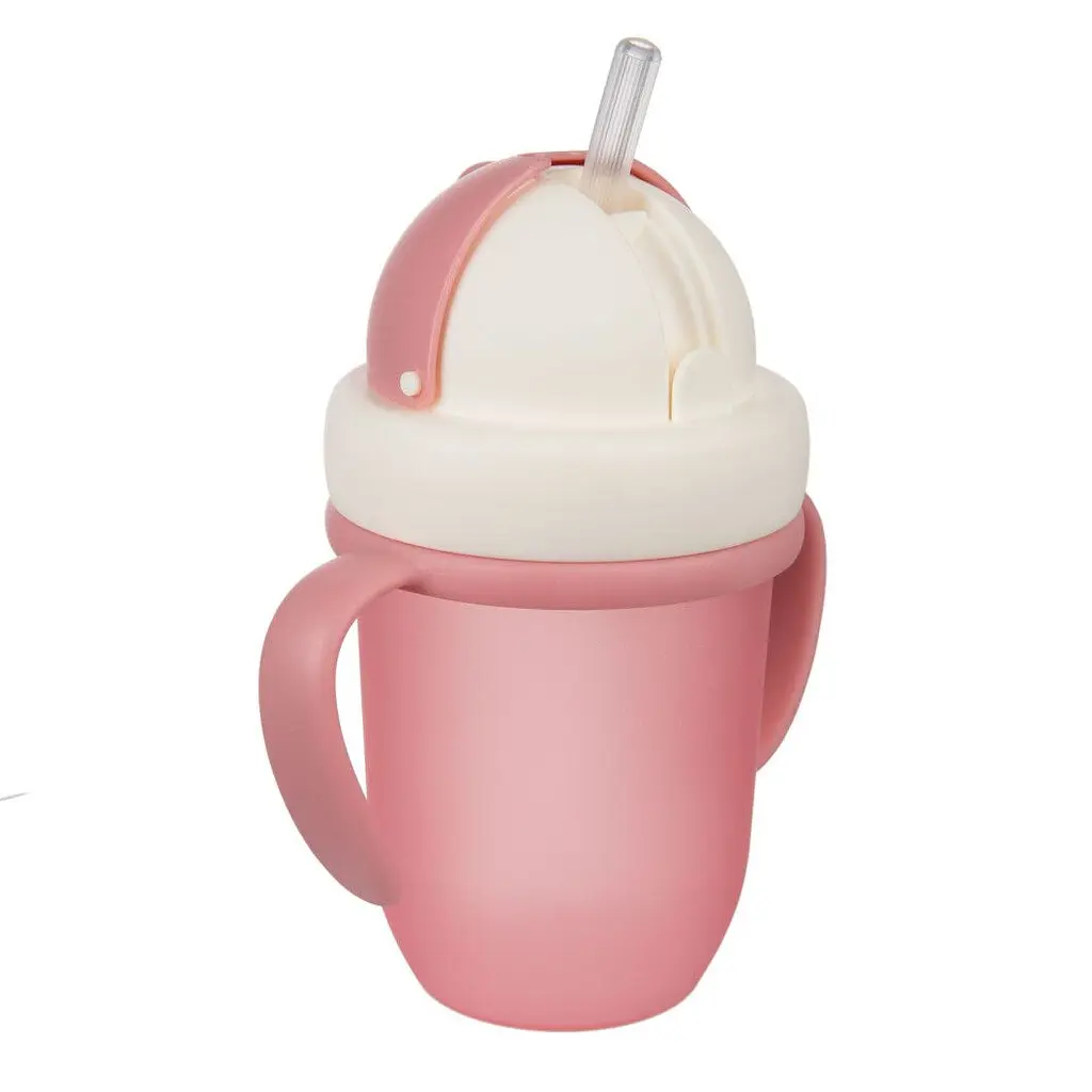 Кружка з силіконовою трубочкою Canpol babies Matte Pastels 210 мл рожевий - фото 6