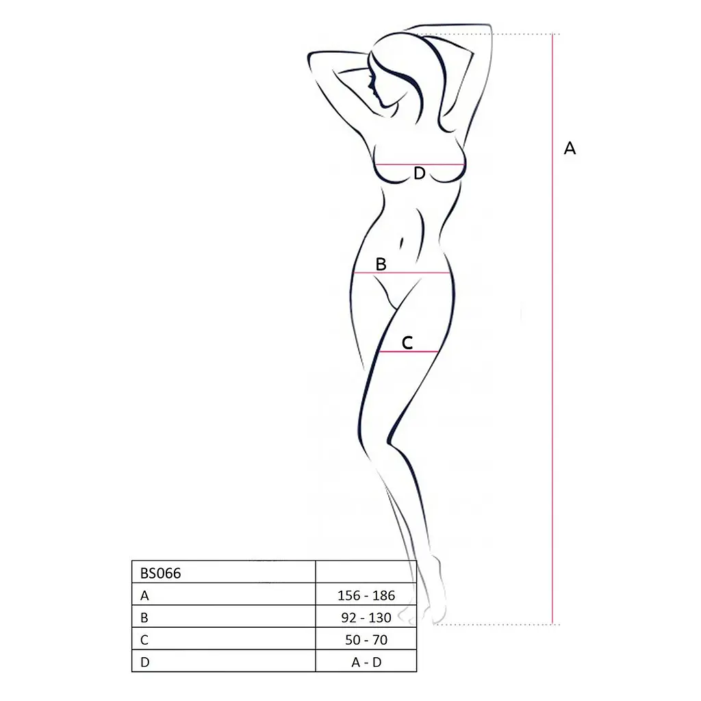 Бодістокінг Passion BS066 One Size, Black, комбінезон, імітація панчіх і пояса з гартерами - фото 6