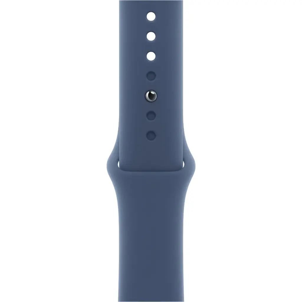 Apple Watch Series 10 GPS 46mm Silver Aluminum Case with Denim Sport Band S/M MWWL3 - фото 3