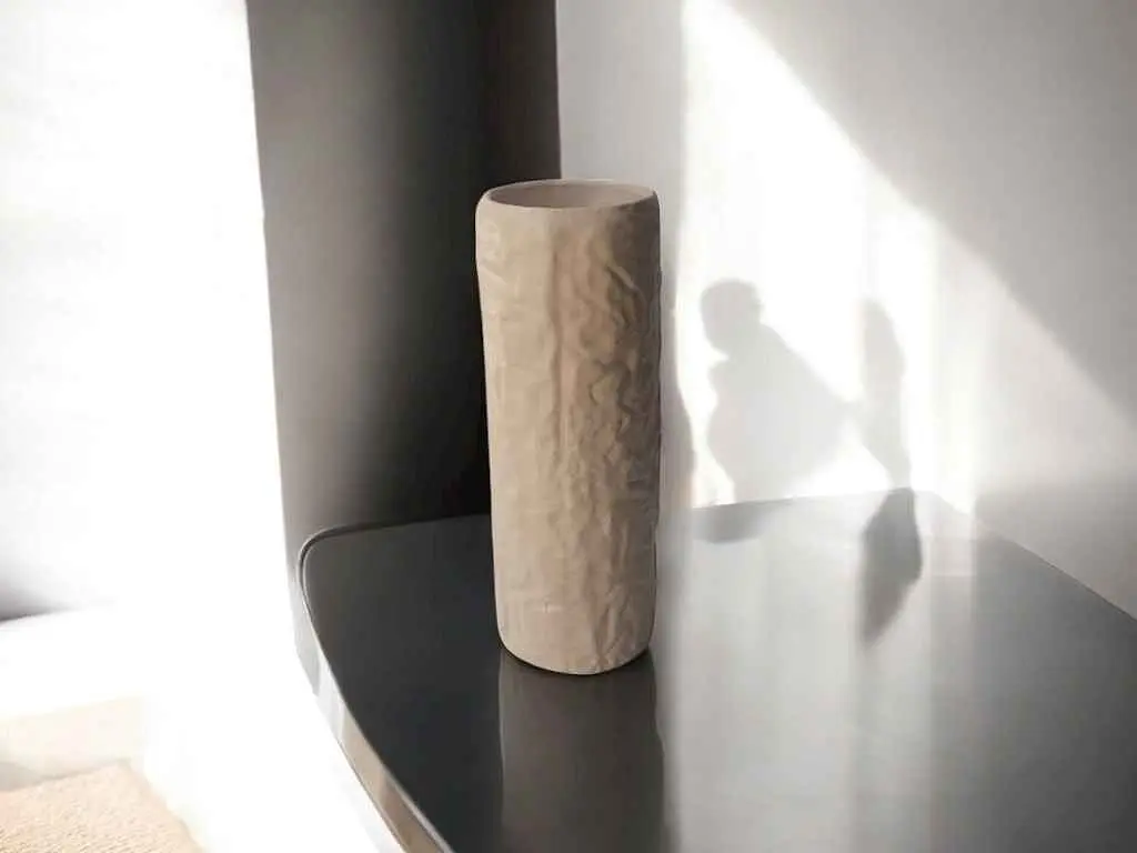 Ваза ARTEL KERAMIST h-29см бежевий мат тубус кераміка