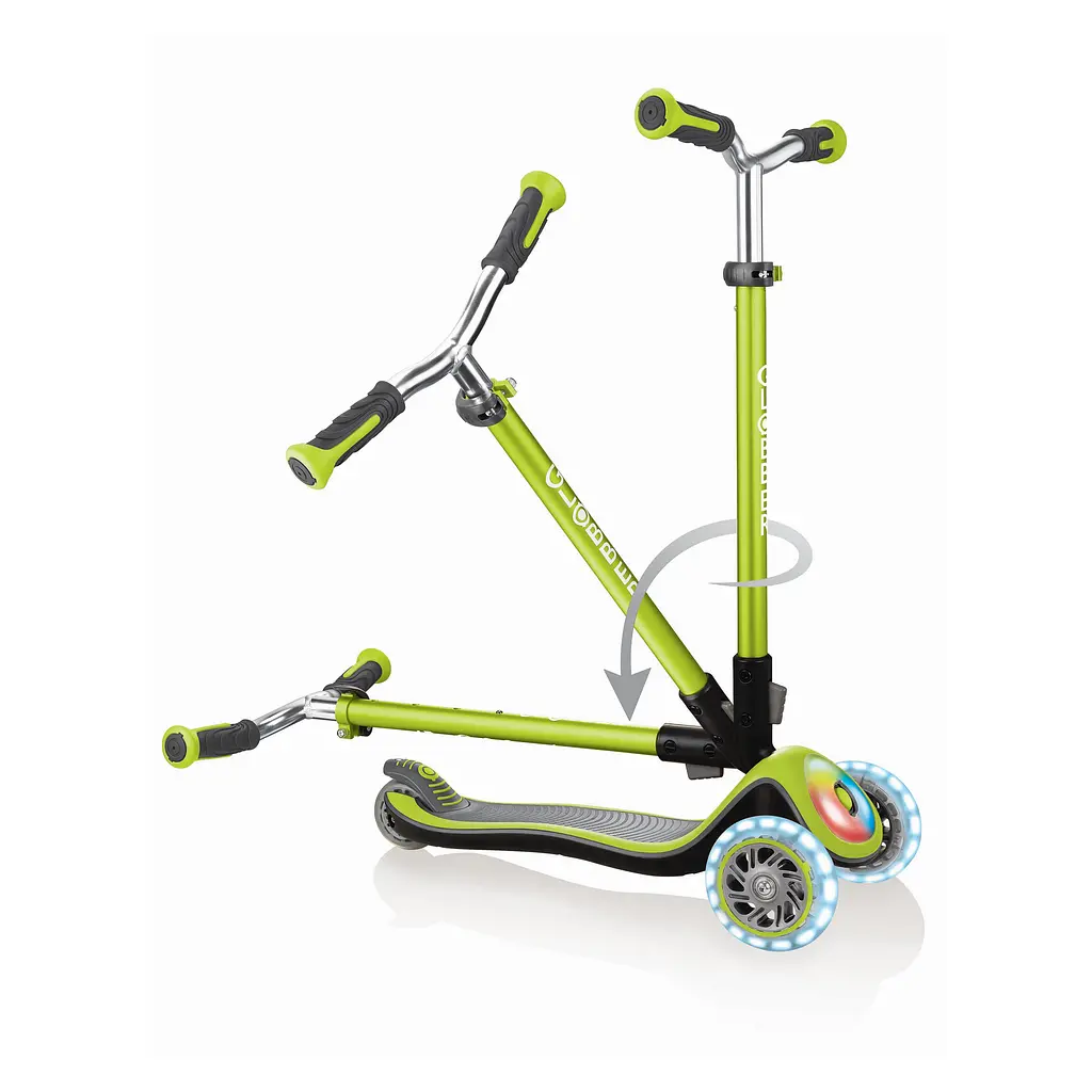 Самокат Globber Elite Prime з підсвіткою зелений до 50 кг, 3+, 3 колеса (444-806) - фото 6