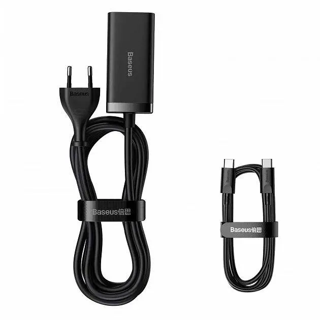 Мережевий зарядний пристрій Baseus GaN3 Pro Desktop Fast Charger 2Type-C+2USB 100 W CCGP000101 Black - фото 7