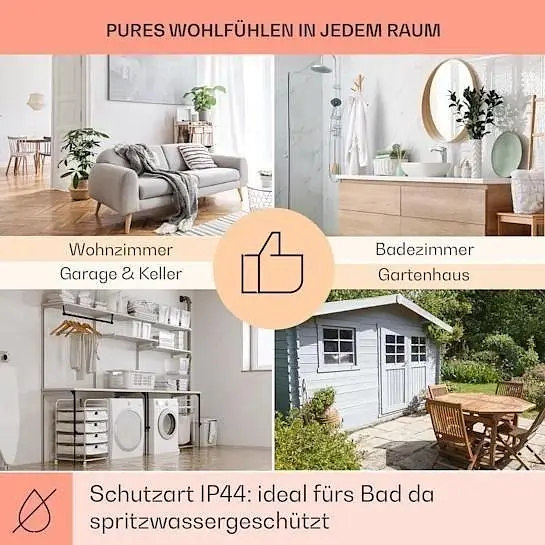 Інфрачервоний обігрівач Klarstein Wonderwall Smart 360 (10032784) - фото 5