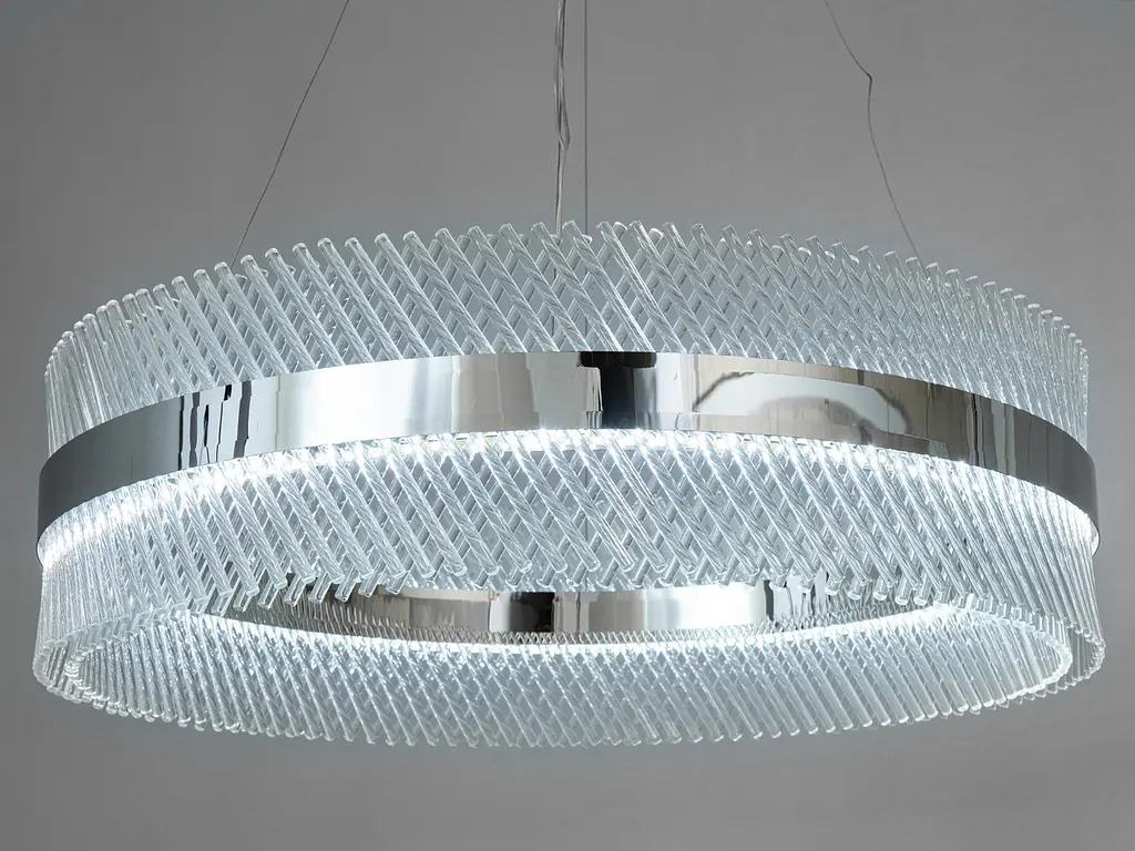 Люстра стельова LED Diasha 7002/800CH 105W, 5775 лм, кришталь, елегантний стиль для вітальні, коридору, спальні - фото 5