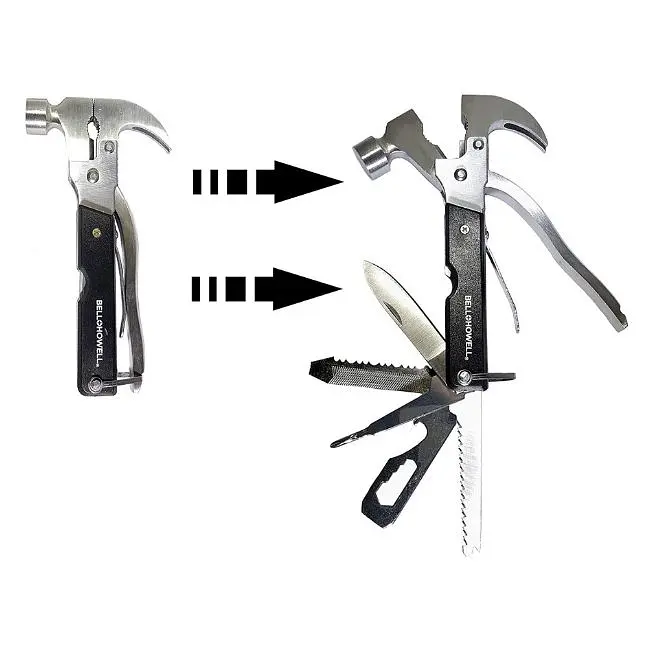 Молоток Bell HOWell Tac Tool 18in1 для розбиття скла / ножі / плоскогубці