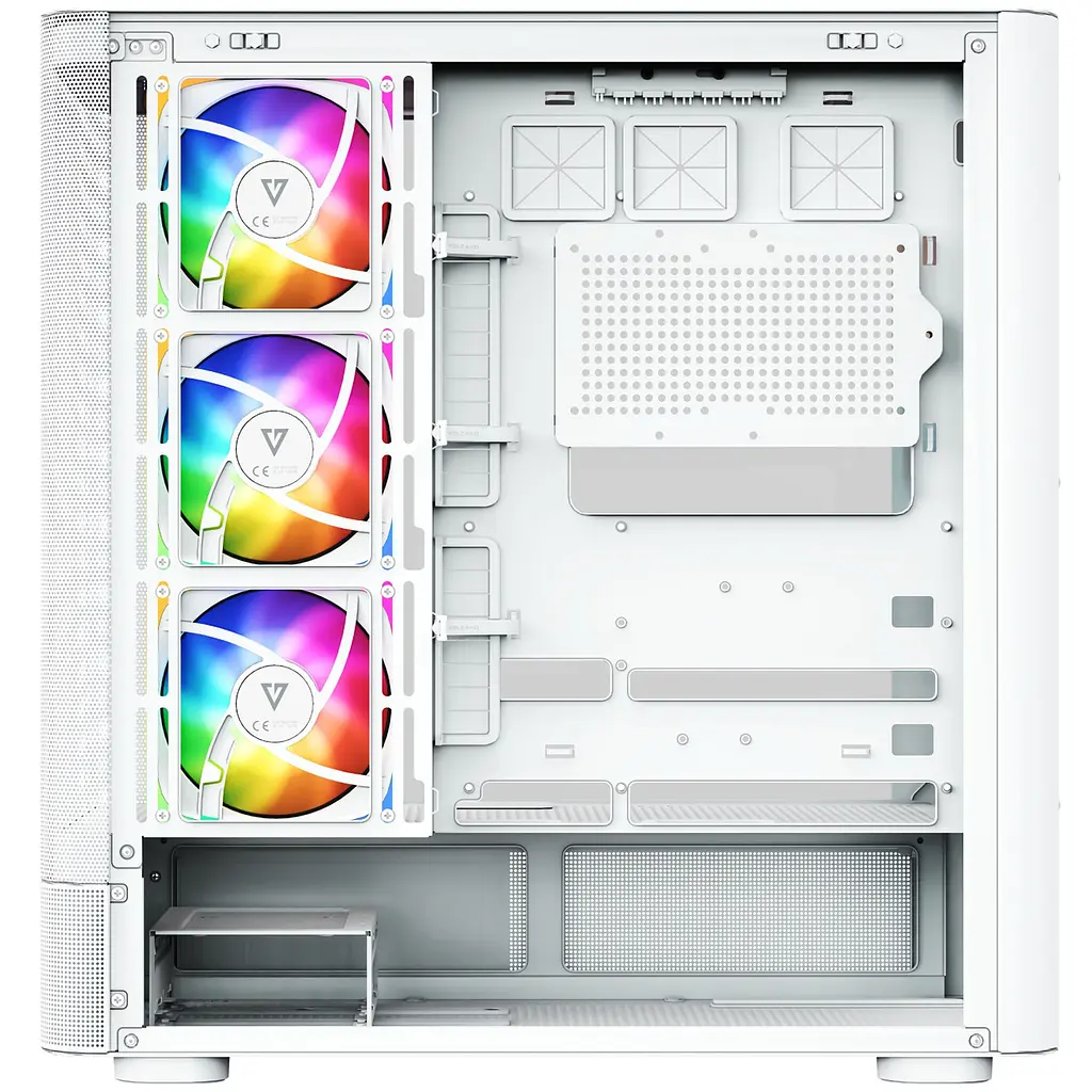 Корпус Modecom VOLCANO AQ400 ARGB MIDI SIDE LCD 6,2”, 4x120mm fans БІЛИЙ без Блок живлення ATX - фото 5