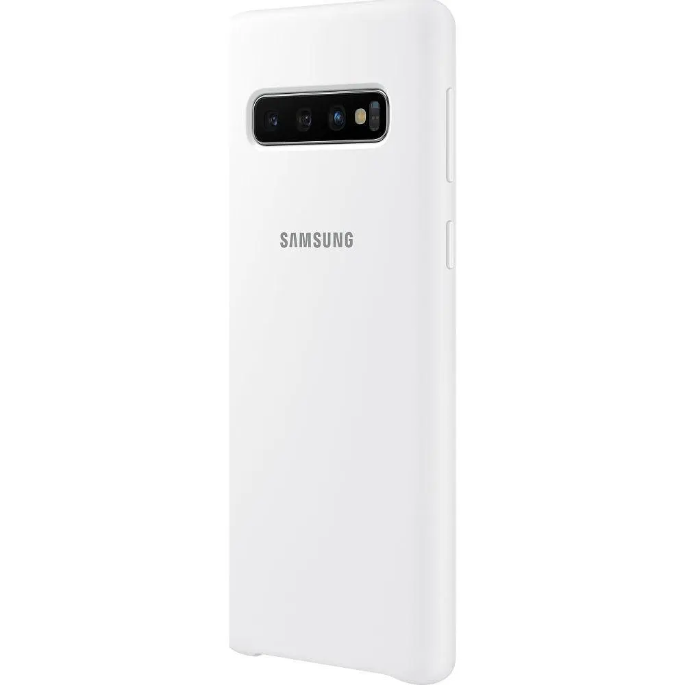 Чохол силіконовий Silicone Cover EF-PG973TWEGRU для Samsung Galaxy S10 (6.1") White - фото 4