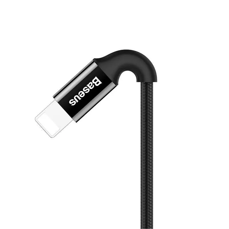 Кабель Baseus Shining Cable USB to Lightning 1m CALSY-01 Black - фото 4