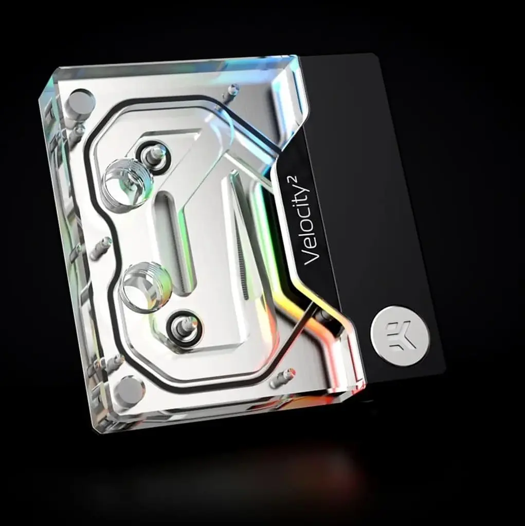 Водоблок Ekwb EK-Quantum Velocity D-RGB - 1700 Nickel + Plexi (3831109857663) - фото 2