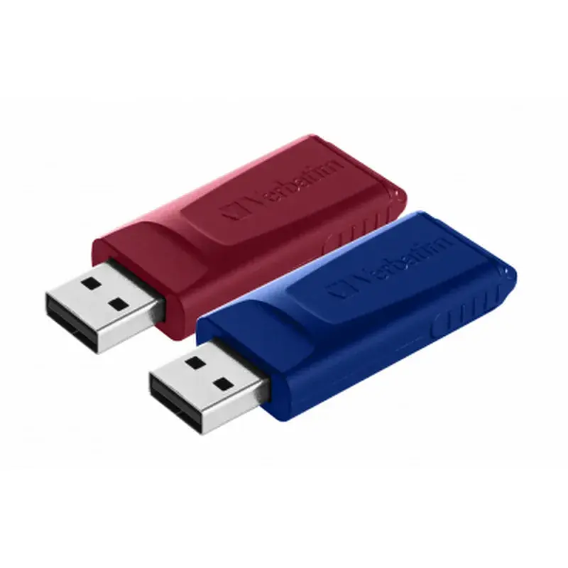 USB флеш накопичувач Verbatim 2x32GB Store'n'Go Slider Red/Blue USB 2.0 (49327) - фото 5