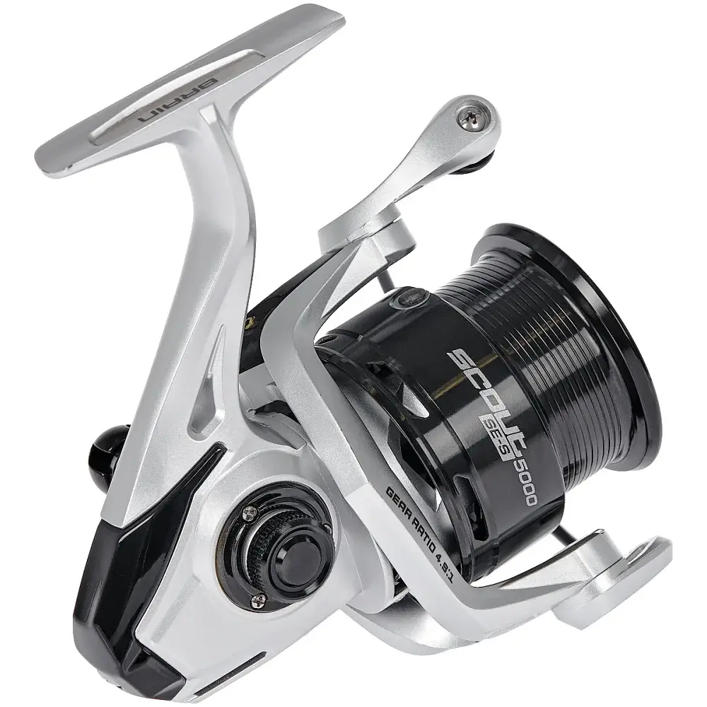 Котушка Brain Scout SE-S 5000S 8+1BB Silver - фото 4