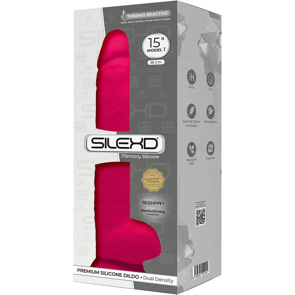 Фалоімітатор SilexD Kingston Pink (MODEL 15in) - фото 3