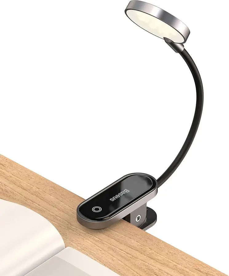 Лампа Baseus Comfort Reading Mini Clip Lamp dark gray (DGRAD-0G) - фото 2