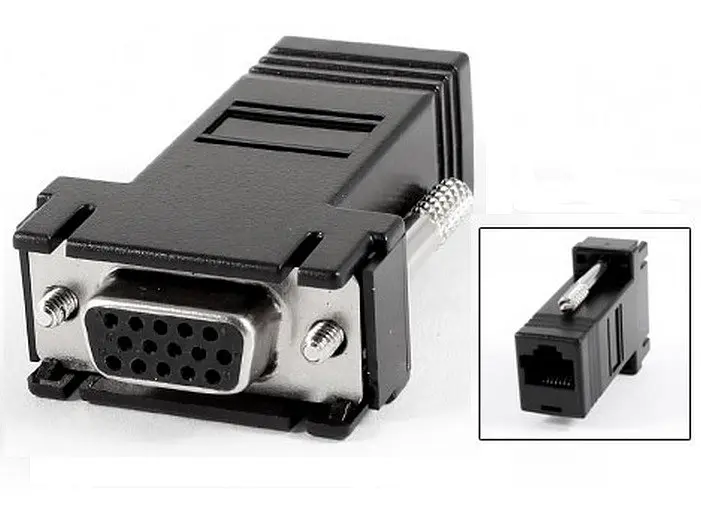 Перехідник VGA 15F RJ45 F (CAT5, CAT6) - фото 2