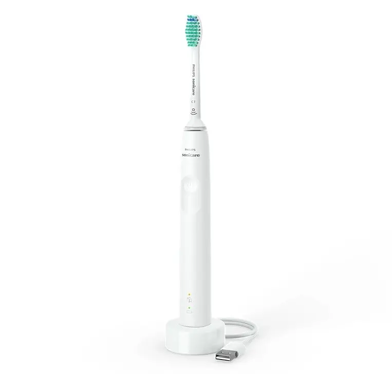 Набір електричних звукових зубних щіток Philips Sonicare 3100 series, 2 шт. (HX3675/13) - фото 3