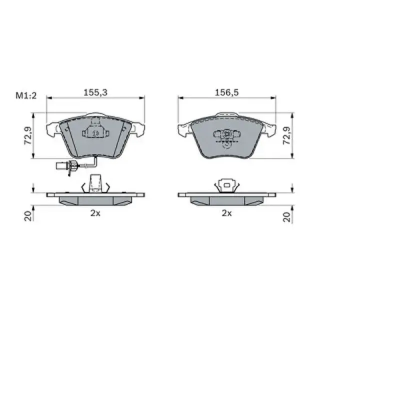 Гальмівні колодки Bosch 0 986 494 104 - фото 2