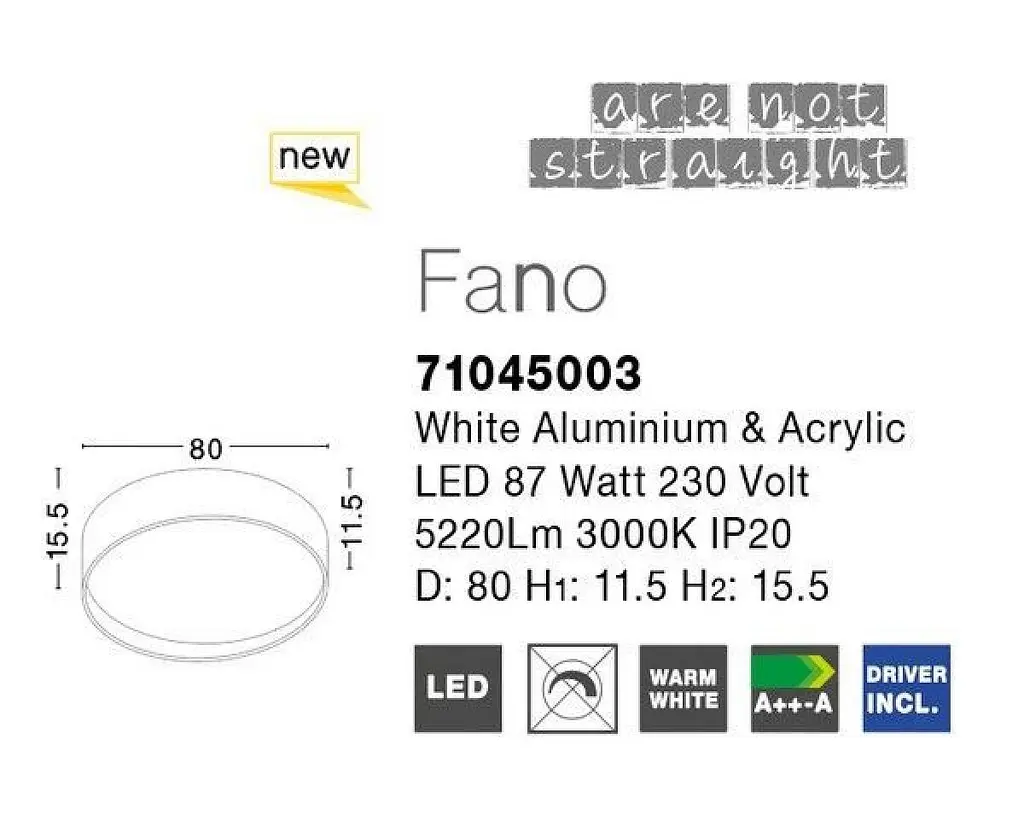 Світильник стельовий Fano Nova Luce 71045003 - фото 2