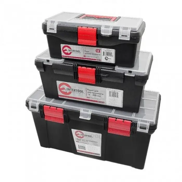 Набір ящиків для інструментів 3 штуки INTERTOOL BX-0003 - фото 2