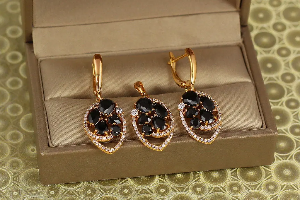 Набір Xuping Jewelry Неонова ніч золотистий