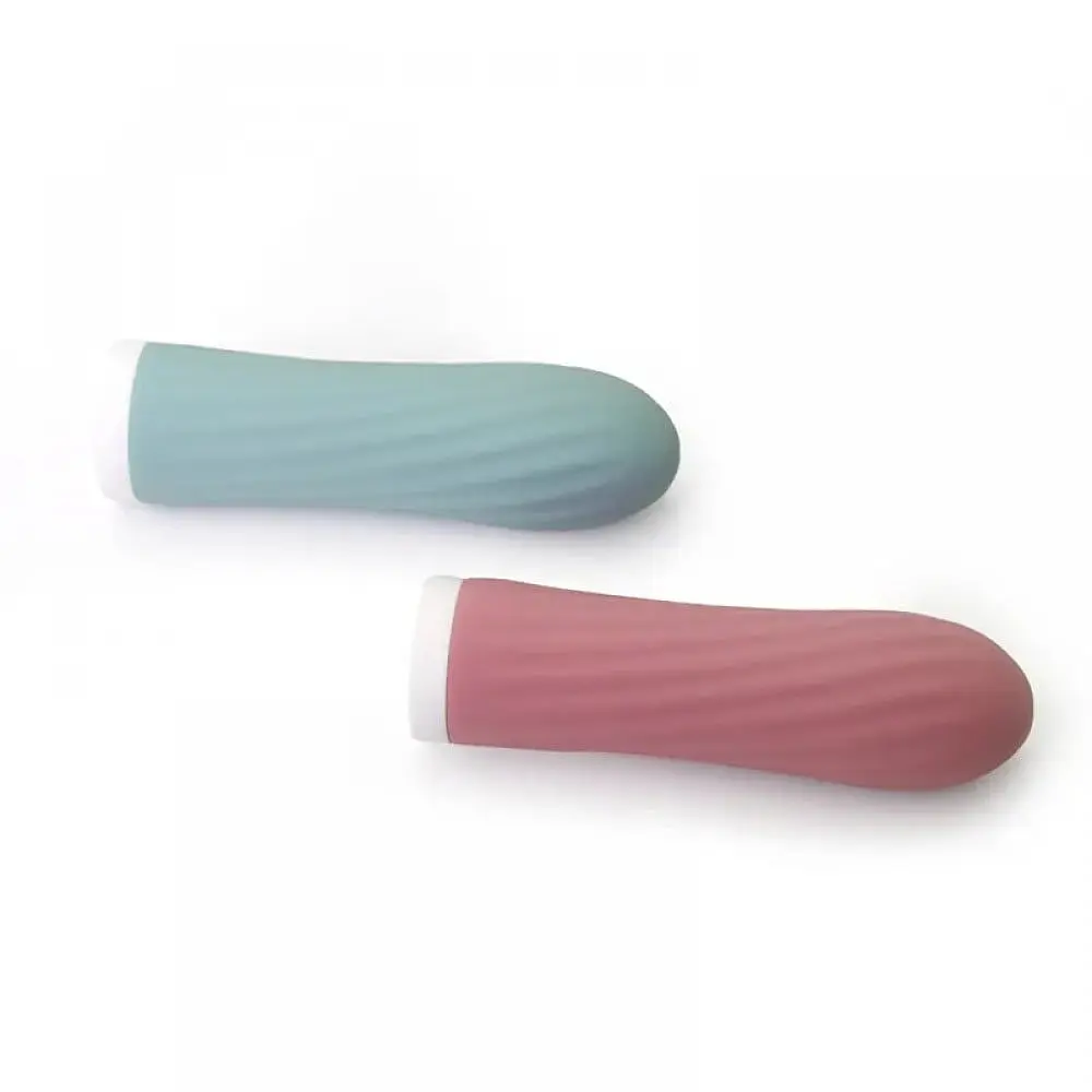 Міні-вібратор для клітора рельєфний Sweet Em Velvet Lure, 10 режимів вібрації, блакитний - фото 4