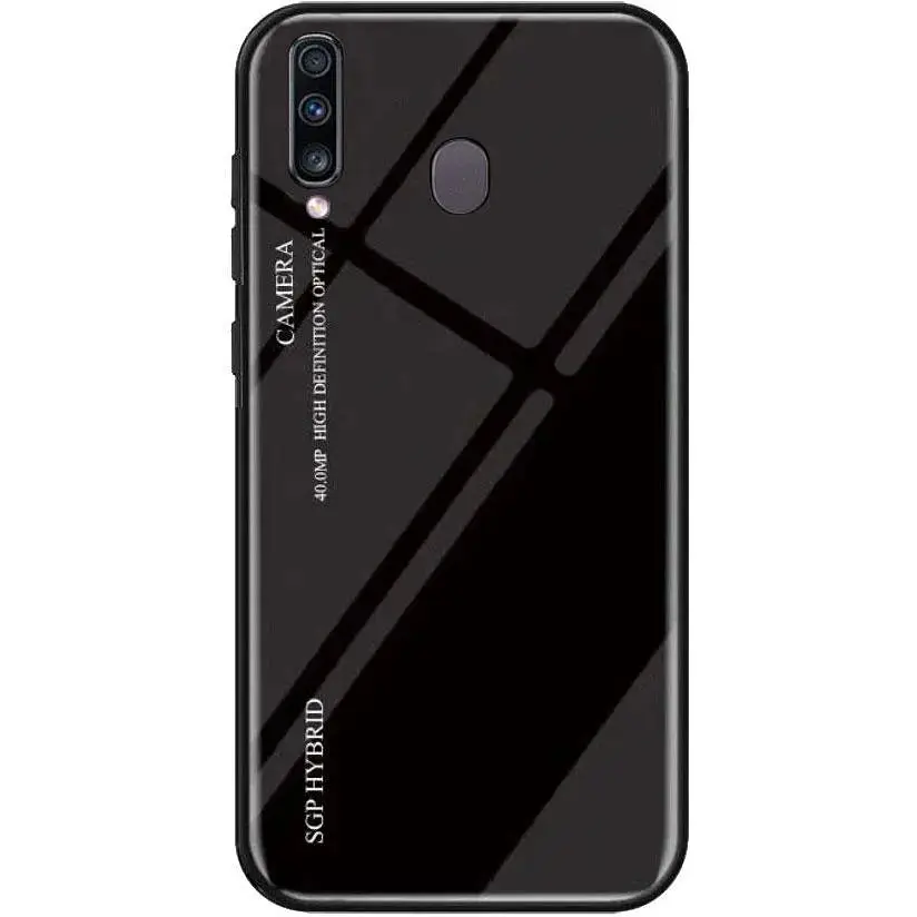 Чохол-бампер Primolux Gradient Glass для Samsung Galaxy M30 2019 (SMM305) Black - фото 2
