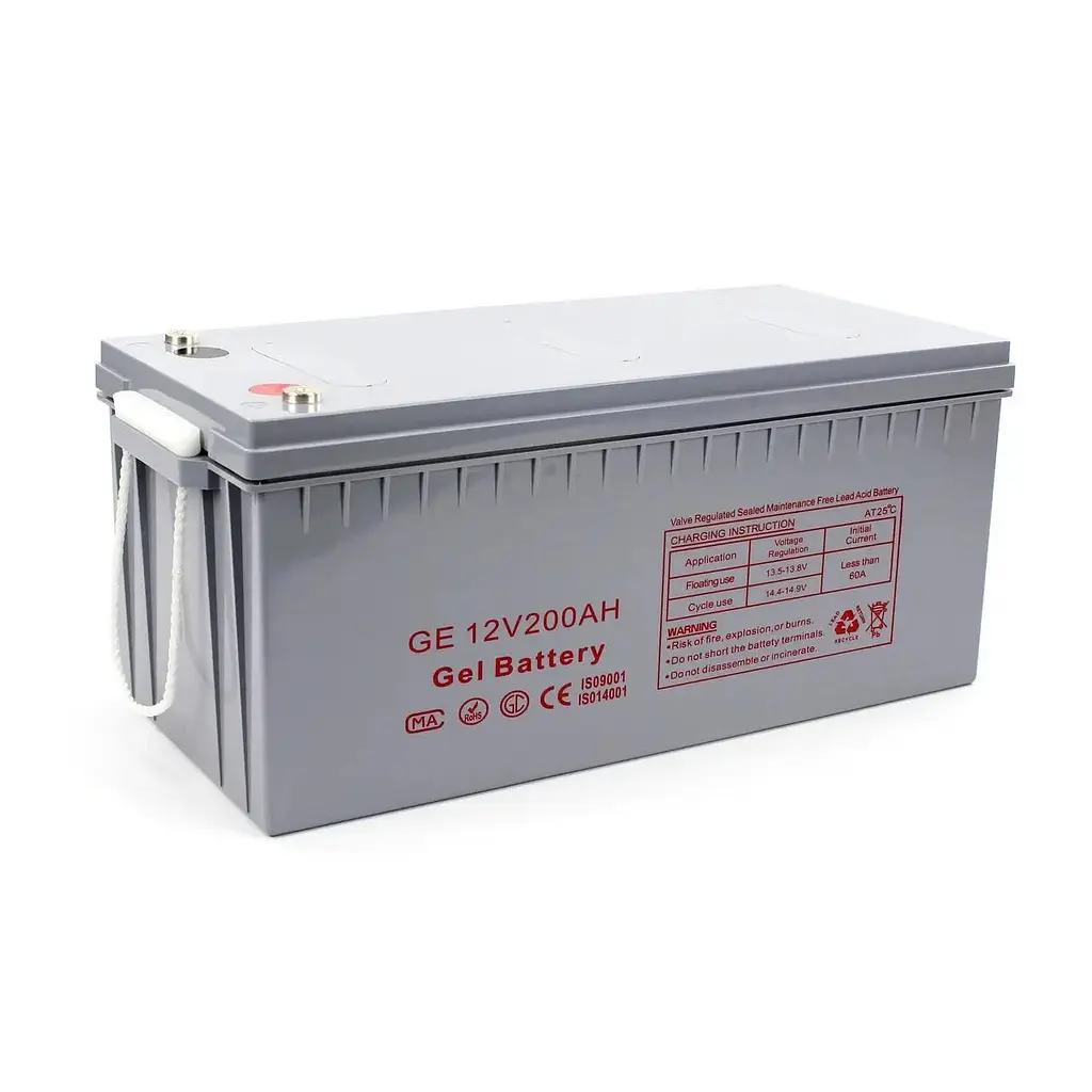 Гелевый аккумулятор Gel Battery (200 Ah 12V) для источников бесперебойного питания. - фото 4