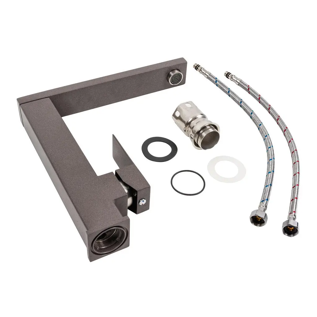 Смеситель кухонный Platinum 30 FHP (8569S) поворотный смеситель из нержавеющей стали гренадин - фото 2