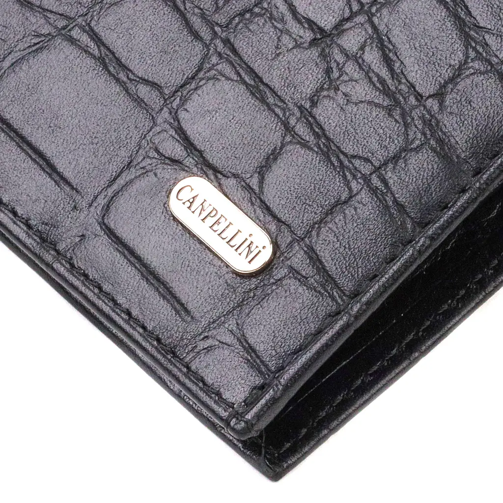 Мужской кожаный кошелек Canpellini 12х9.7х1 см acs0025690 - фото 3