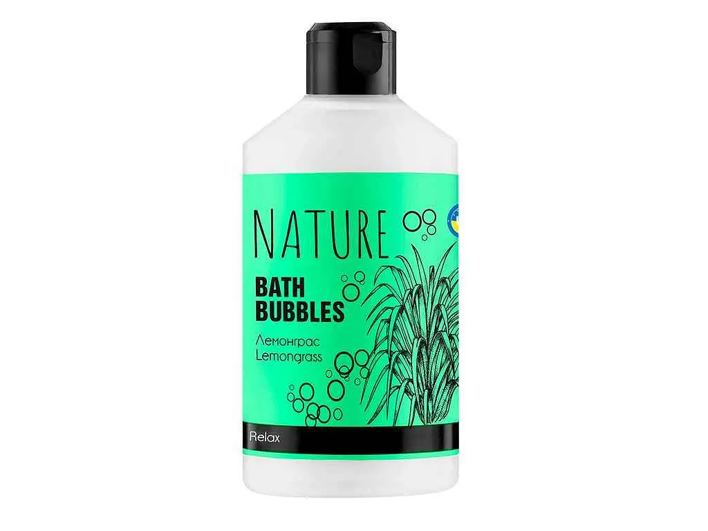 Піна для ванни NATURE 900мл пляшка із лемонграсом Energy