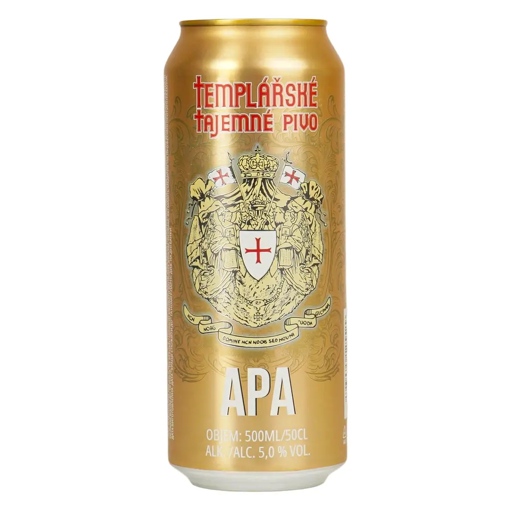 Уцінка. Пиво Templarske АPA світле нефільтроване 5% 0.5 л