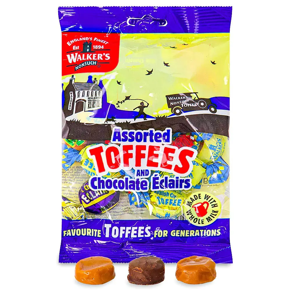 Іриски Walker's Assorted Toffees & Chocolate Eclairs 150g - фото 3