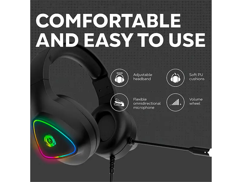 Навушники з мікрофоном Canyon Shadder GH-6 RGB Black (CND-SGHS6B) - фото 9