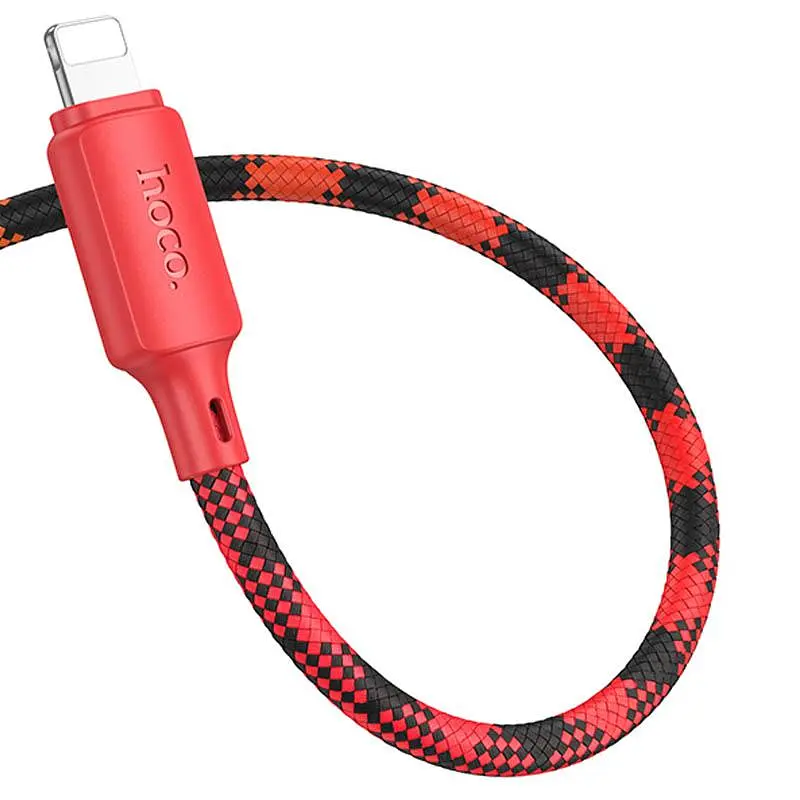 Дата кабель Hoco X116 Meridian Type-C to Lightning 27W (1m) Gradient Red Mix - фото 3