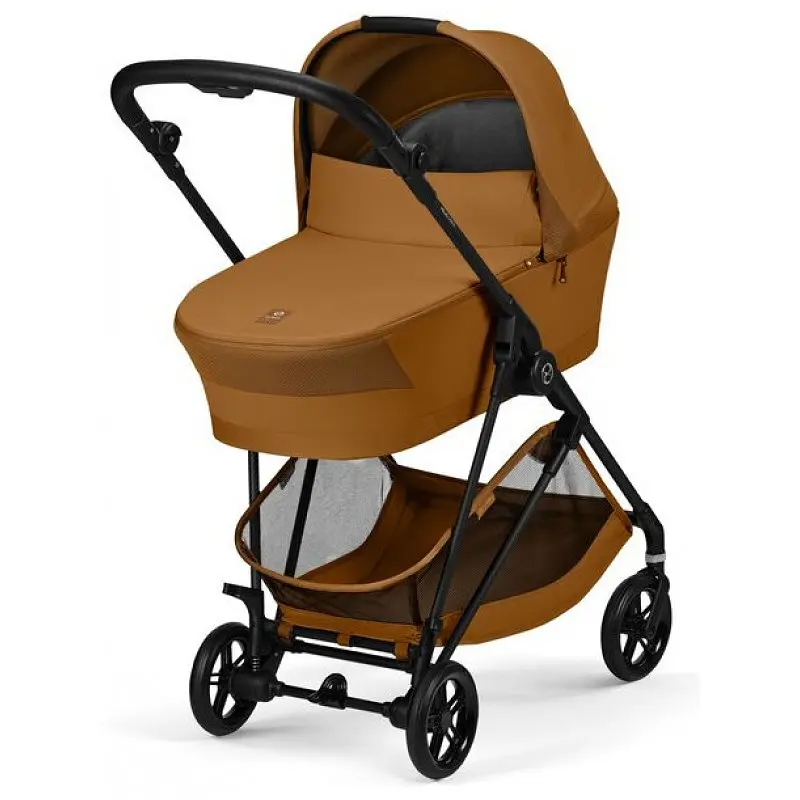 Коляска Cybex Melio 2 в 1 Carbon Cinnamon Yellow - фото 2