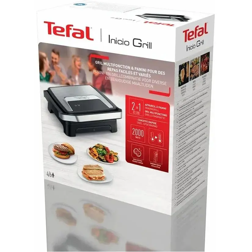 Гриль прижимной Tefal Inicio Classic 2000Вт черный - фото 4