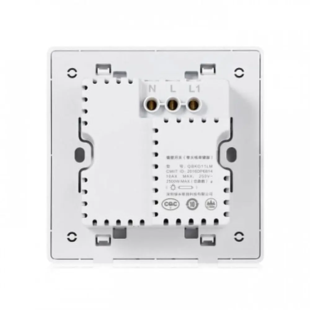 Розумний вимикач одноклавішний з нульовою лінією Aqara Smart Light Control ZigBee D1 [QBKG23LM] [52009] - фото 3