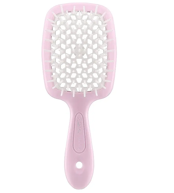 Щітка для волосся рожева з білим Superbrush Janeke