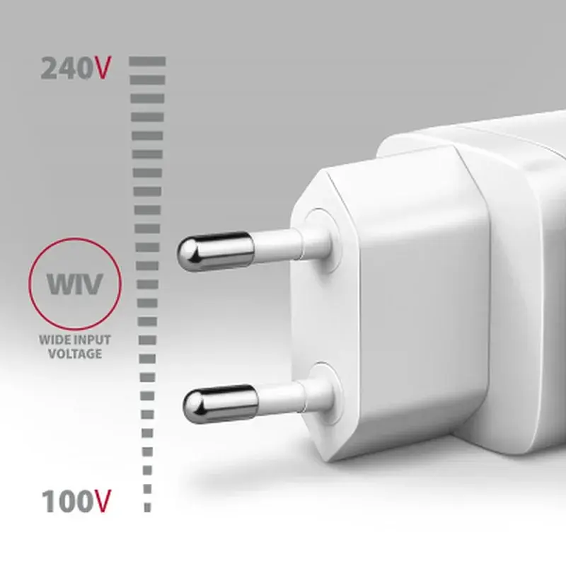 Зарядний пристрій AXAGON 1xUSB + 2xUSB-C 65W QC4+ PD3.0 PPS white (ACU-DPQ65W) - фото 4