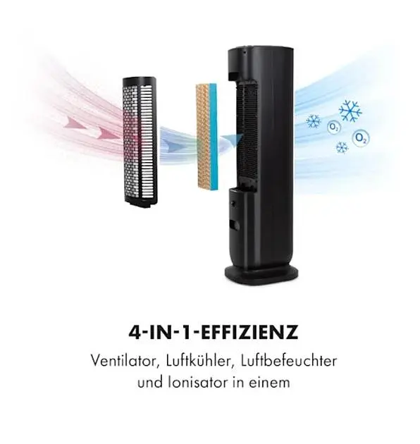 Мобильный кондиционер вентилятор Klarstein Polar Tower Smart (10035831) - фото 3