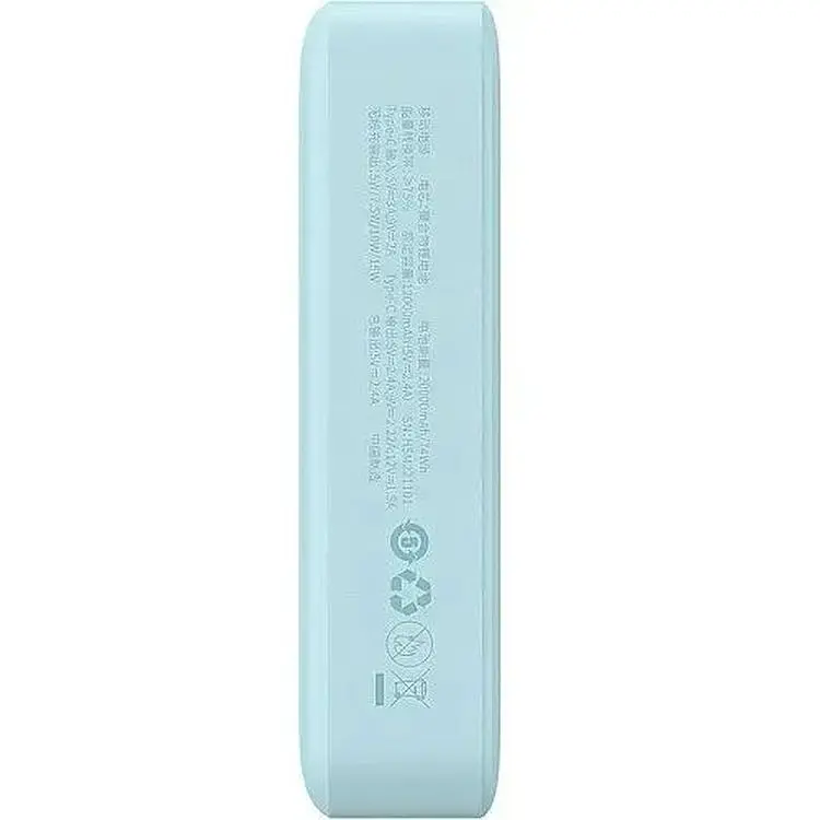 Портативна батарея Baseus Magnetic Mini Wireless Fast Charge 20000 mAh 20W PPCX150003 Blue - фото 5