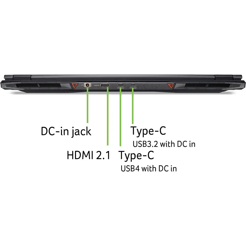 Ігровий ноутбук ACER Nitro 18 AI AN18-61 (NH.QY9EX.004), AMD Ryzen AI 5 340 до 4,8 ГГц, 16-дюймовий WUXGA-дисплей, 16 ГБ, SSD 512 ГБ, NVIDIA GeForce RTX 50 - фото 11