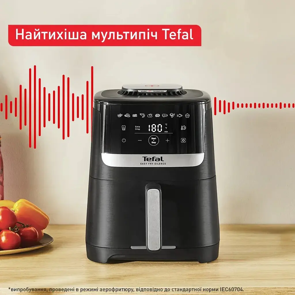 Мультипіч Tefal Easy Fry Silence 1670Вт 5л 10 програм пластик чорний - фото 5