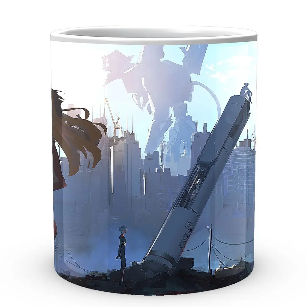 Кружка GeekLand Evangelion Евангелион Аска EVA 002.35 330 мл белая - фото 2
