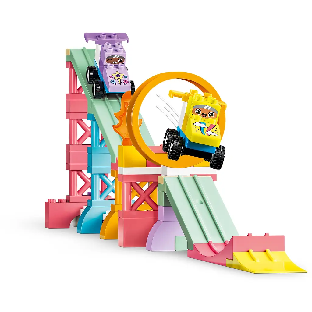 Конструктор LEGO Duplo 3 в 1 Цікаві гірки та трампліни з автомобілями (10478) - фото 7