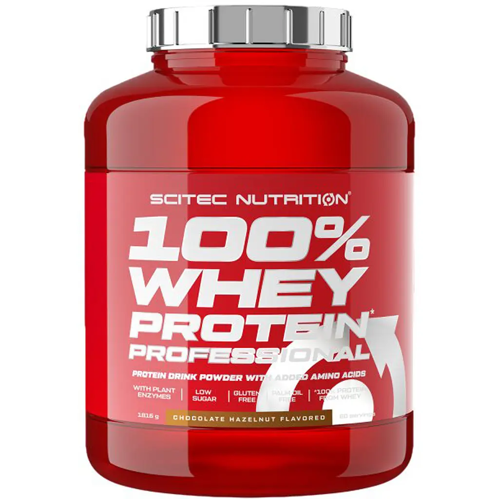 Протеїн Scitec Nutrition 100% Whey Protein Prof Chocolate Hazelnuts 1.816 кг (5999100021532)